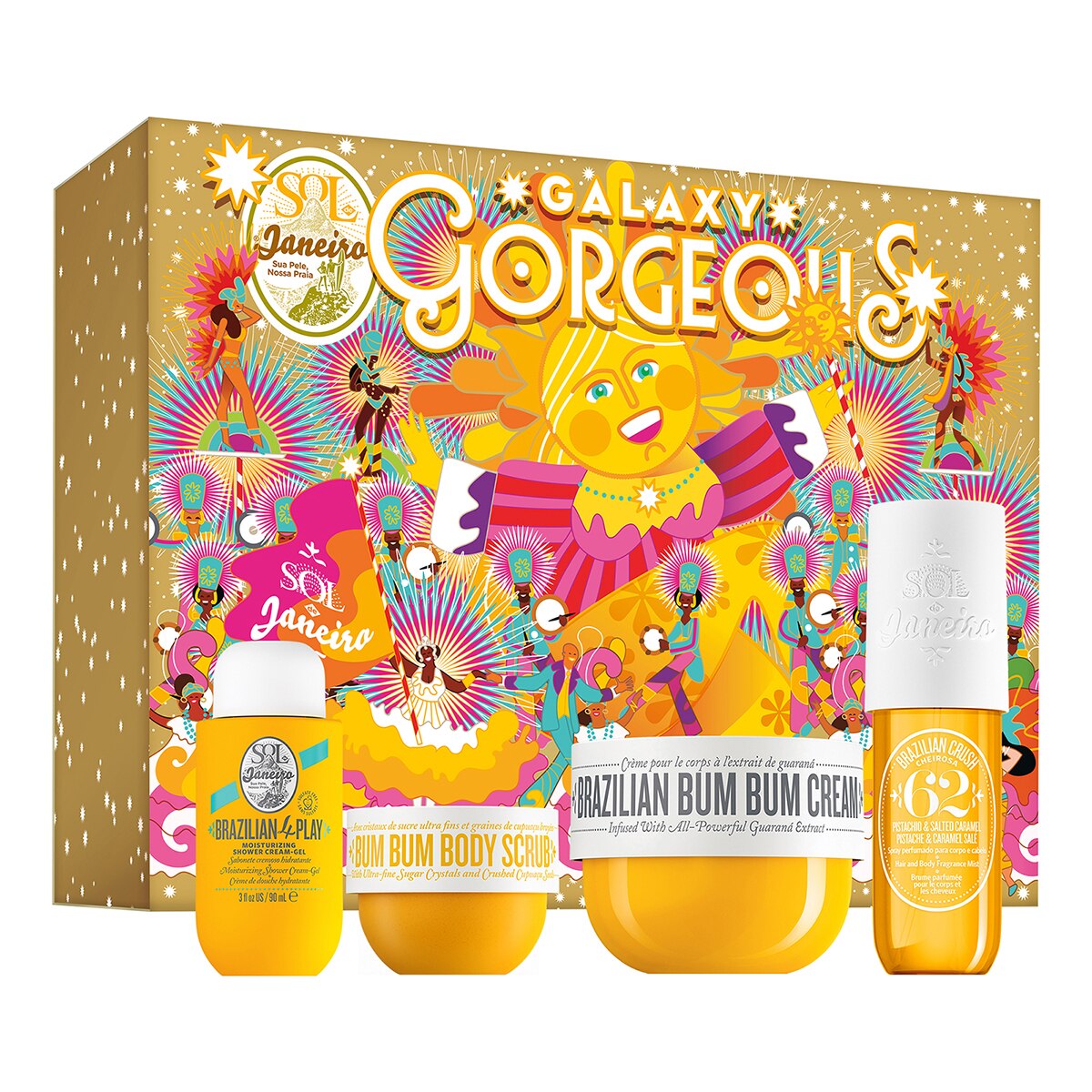 SET GALAXY GORGEOUS SOL DE JANEIRO EMPAQUE